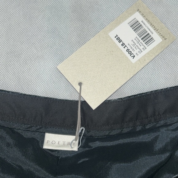 Poetry silk velvet black wide leg pant NWT size 14 - Picture 6 of 7